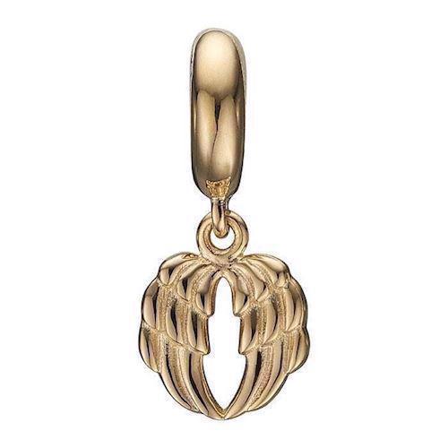 Image of Christina Collect forgyldt Open Angel Wings Hængende englevinger, model 623-G129